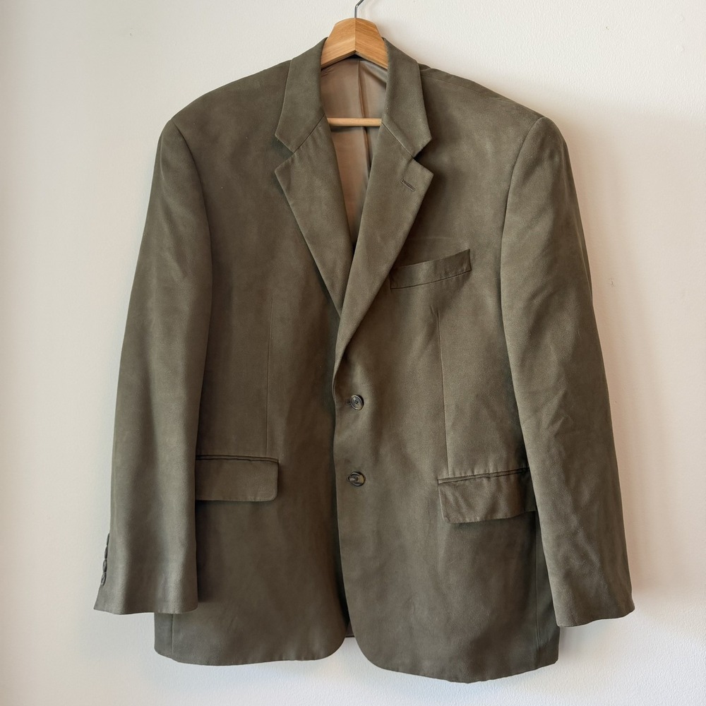 Lauren Ralph Lauren Men Classic Fit Faux Suede Sport Coat Taupe/Brown 42S Blazer